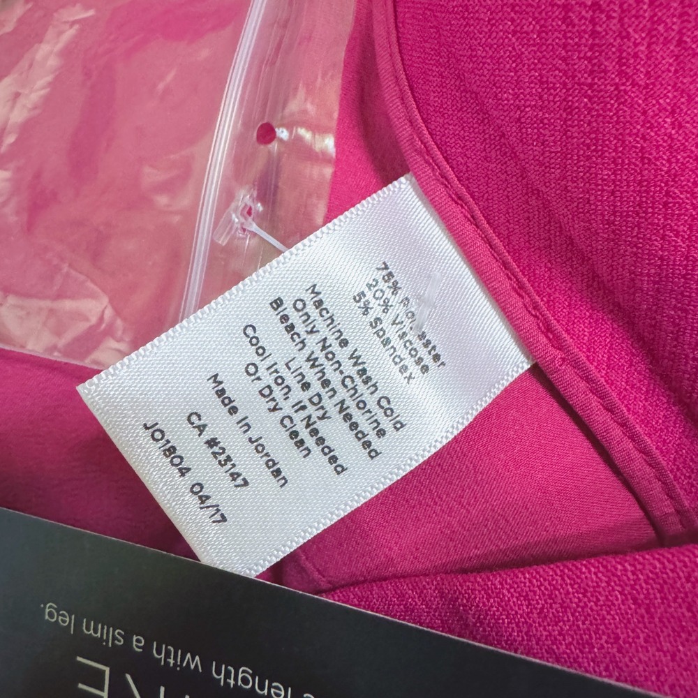 Talbots Hampshire Pants Womens 6P Pink Ankle Slim Leg Career Dress Trousers NWT - Picture 4 of 6